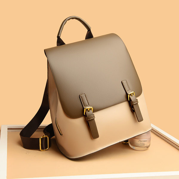 Sieviešu eko ādas mugursoma ar magnētisku sprādzi