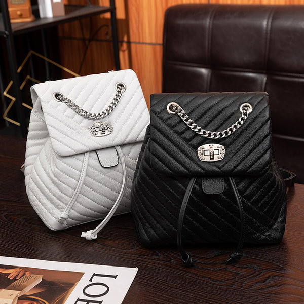 Ikdienas modeļa sieviešu eko ādas mugursoma ar sprādzi