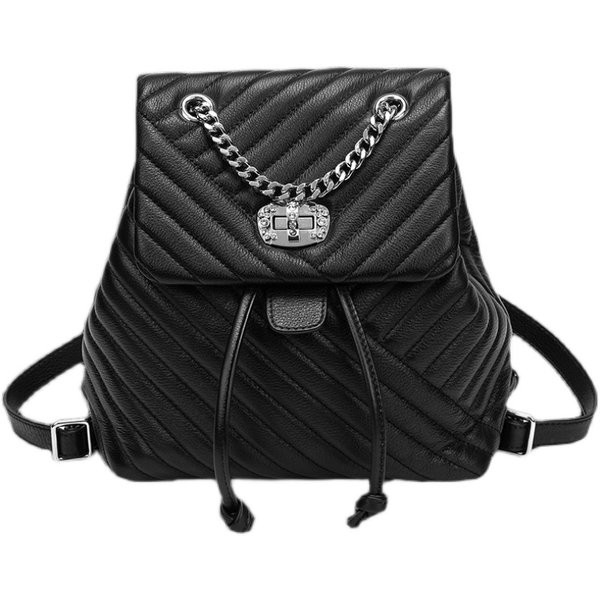 Ikdienas modeļa sieviešu eko ādas mugursoma ar sprādzi