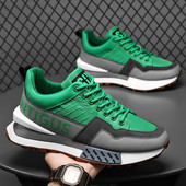 Divatos férfi tornacipő magas talppal és felirattal