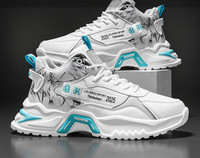 Vīriešu kedas divu modeļu eko ādas ar šņorēm un uzrakstu