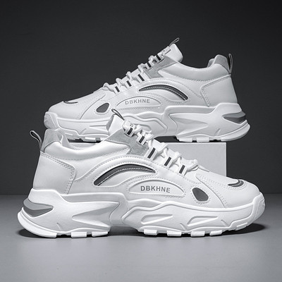 Vīriešu kedas divu modeļu eko ādas ar šņorēm un uzrakstu