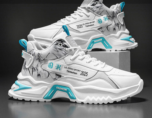 Vīriešu kedas divu modeļu eko ādas ar šņorēm un uzrakstu