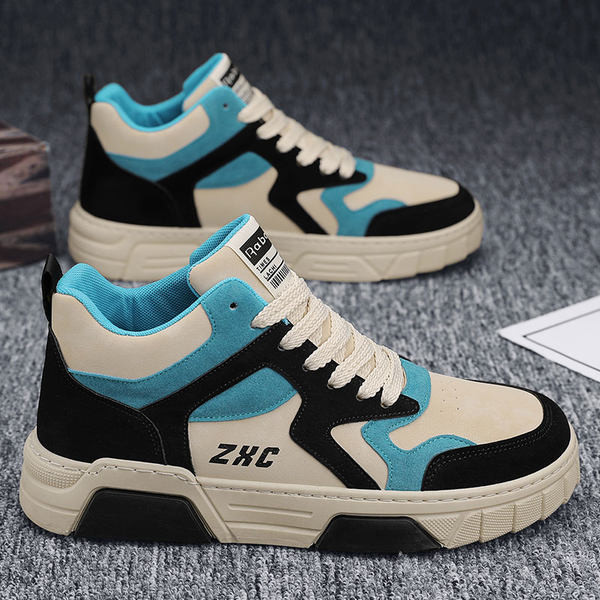 Stílusos, fűzős, lapos talpú férfi tornacipő