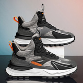 Vīriešu kedu retro modelis ar augstu zoli un šņorēm