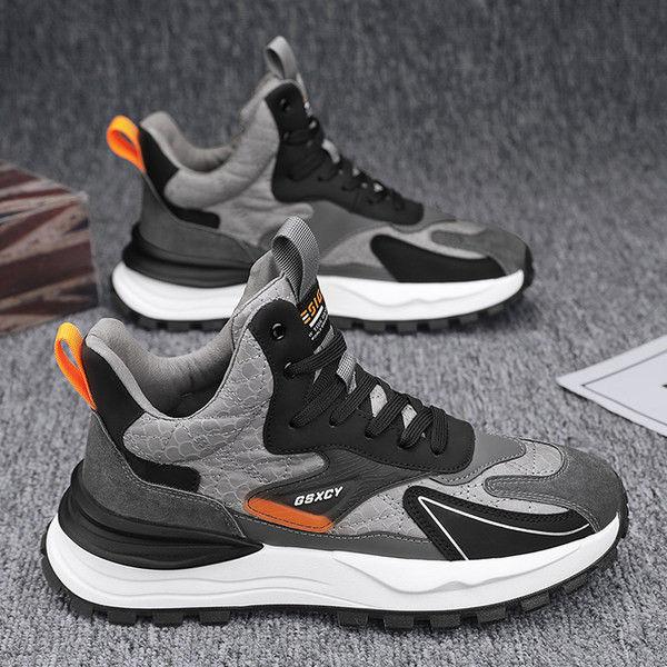 Vīriešu kedu retro modelis ar augstu zoli un šņorēm