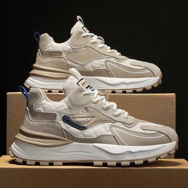 Férfi tornacipő két modell magas talpfelirattal és fűzővel