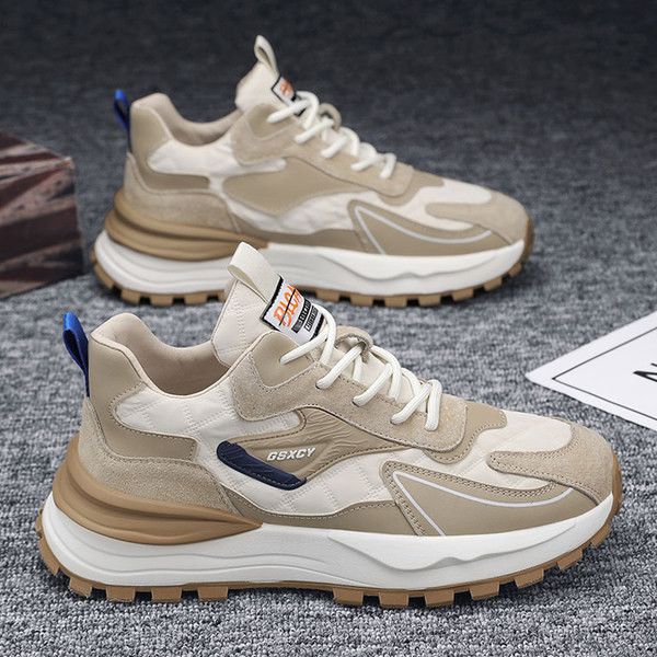 Férfi tornacipő két modell magas talpfelirattal és fűzővel