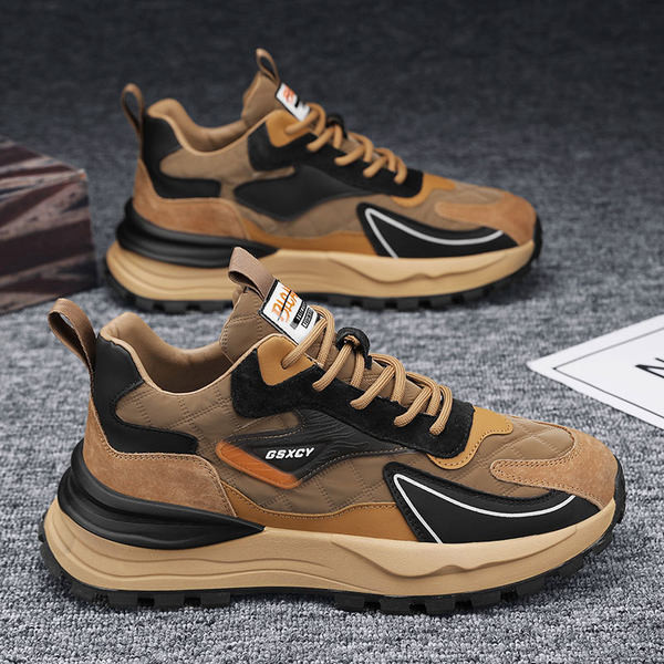 Férfi tornacipő két modell magas talpfelirattal és fűzővel