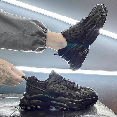 Nahast meeste tossud 6 cm kõrge talla ja paeltega