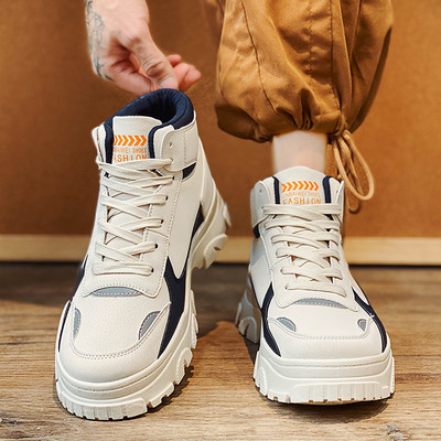 Vīriešu kedas no eko ādas ar oderi un šņorēm