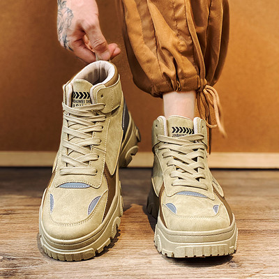 Vīriešu kedas no eko ādas ar oderi un šņorēm