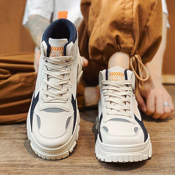 Vīriešu kedas no eko ādas ar oderi un šņorēm