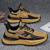 Őszi alkalmi férfi tornacipő 6 cm magas talppal