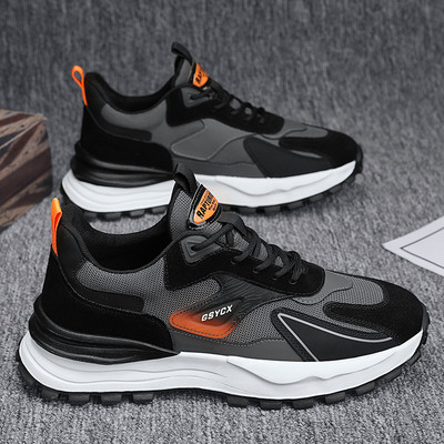 Őszi alkalmi férfi tornacipő 6 cm magas talppal