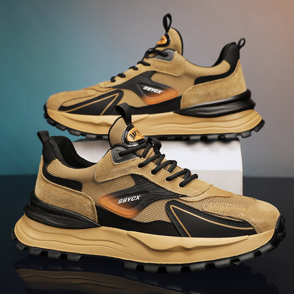 Őszi alkalmi férfi tornacipő 6 cm magas talppal