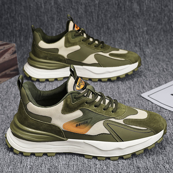 Őszi alkalmi férfi tornacipő 6 cm magas talppal