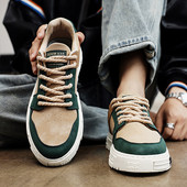 Őszi férfi lapos talpú fűzős tornacipő