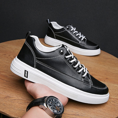 Jauna modeļa ādas vīriešu kedas ar šņorēm