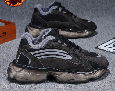 Χειμερινά ανδρικά sneakers με φόδρα και κορδόνια