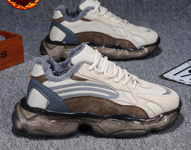 Χειμερινά ανδρικά sneakers με φόδρα και κορδόνια