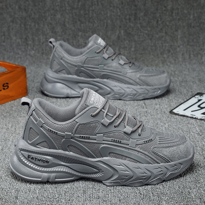 Αθλητικά ανδρικά sneakers δύο μοντέλων από οικολογικό δέρμα με κορδόνια