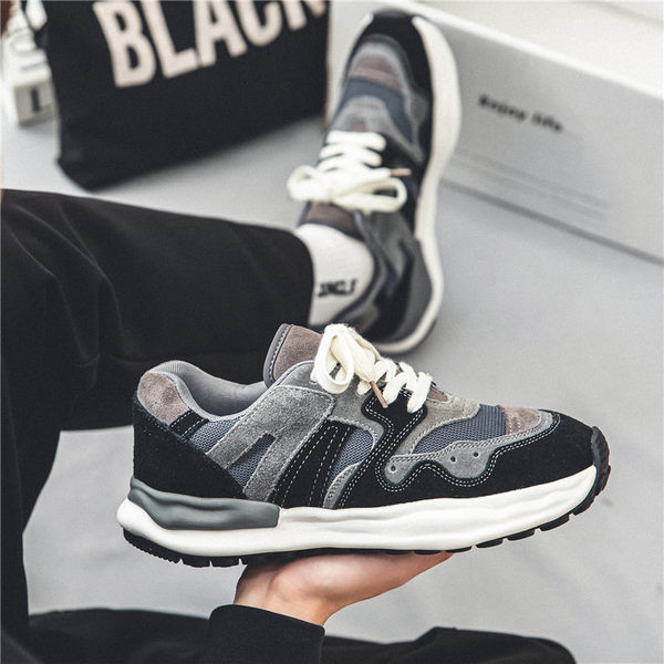 Vīriešu eko-zamšādas sporta kedas ar šņorēm