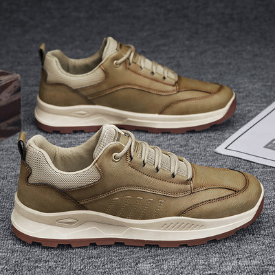 Bőr férfi tornacipő lapos talppal többféle modell