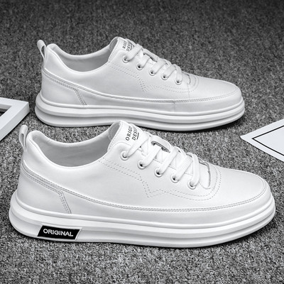 Bőr férfi tornacipő lapos talppal többféle modell