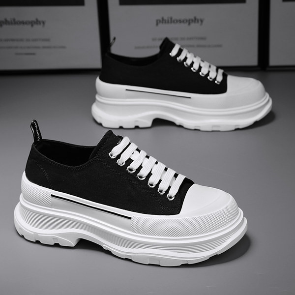 Vyriški tekstiliniai sportbačiai aukštu padu ir raišteliais