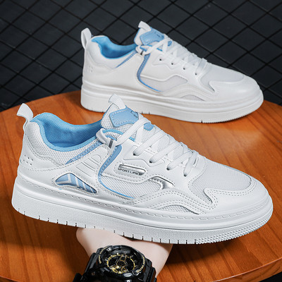 Ανδρικά αθλητικά παπούτσια από οικολογικό δέρμα με κορδόνια