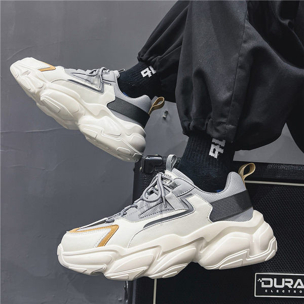 Vīriešu kedas ar rupju zoli un eko ādas mežģīnēm