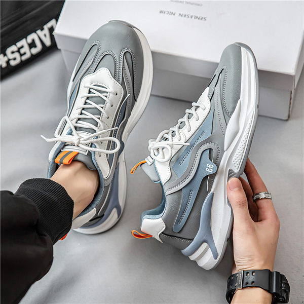 Sportiskas vīriešu kedas no eko ādas - divi modeļi