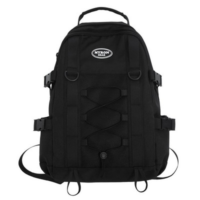 Νέο μοντέλο γυναικείο υφασμάτινο σακίδιο πλάτης με κορδόνια και επιγραφή