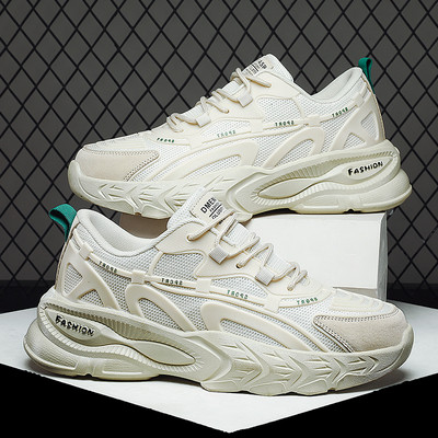 Νέο μοντέλο ανδρικών sneakers με ψηλή σόλα 6cm - οικολογικό δέρμα