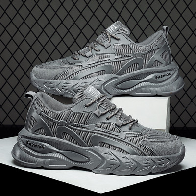 Νέο μοντέλο ανδρικών sneakers με ψηλή σόλα 6cm - οικολογικό δέρμα