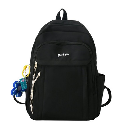 Női textil hátizsák kulcstartóval