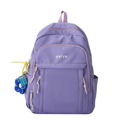 Női textil hátizsák kulcstartóval