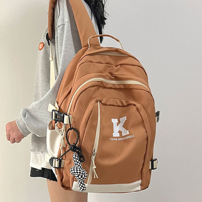 Υφασμάτινο σακίδιο πλάτης για γυναίκες με επιγραφή