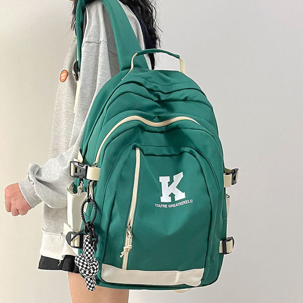 Υφασμάτινο σακίδιο πλάτης για γυναίκες με επιγραφή