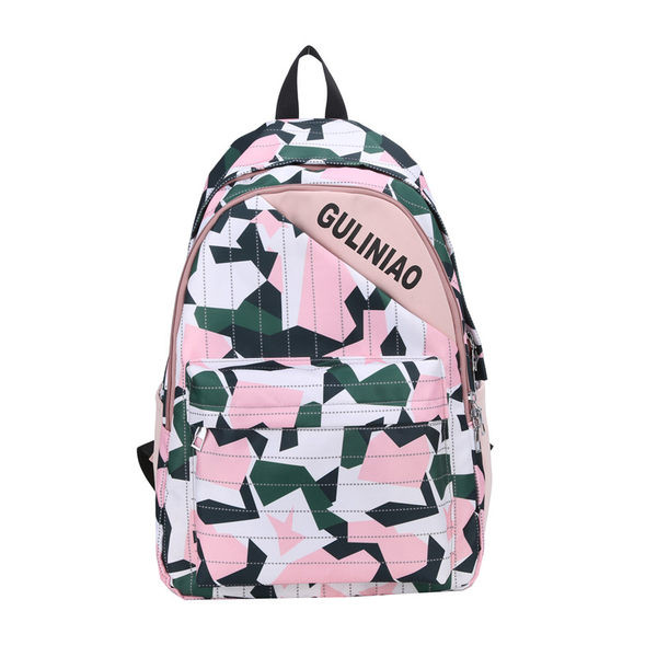 Πολύχρωμο γυναικείο σακίδιο πλάτης με τσέπη