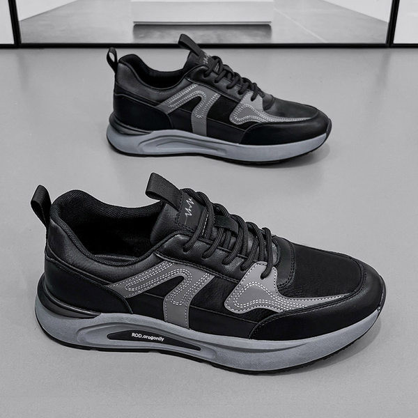 Vīriešu kedas noapaļots modelis ar šņorēm un uzrakstu