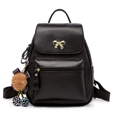 Μοντέρνο γυναικείο σακίδιο πλάτης με μπροστινή τσέπη - οικολογικό δέρμα