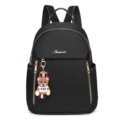 Női hátizsák felirattal és zsebbel