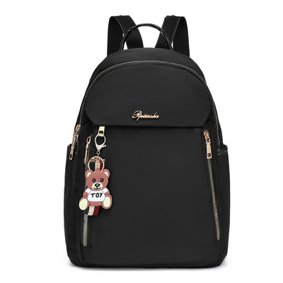 Női hátizsák felirattal és zsebbel