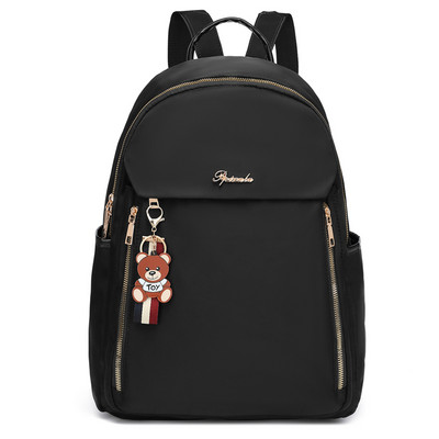 Női hátizsák felirattal és zsebbel