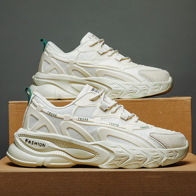 Bőr férfi tornacipő logós fűzővel