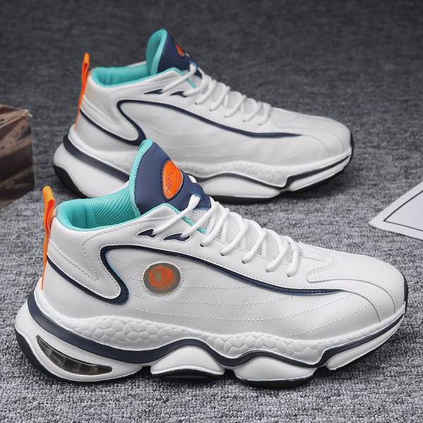 Bőr férfi tornacipő logós fűzővel