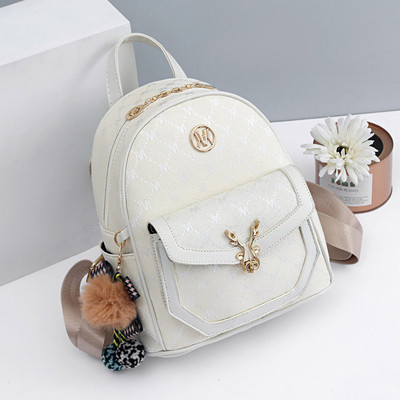 Νέο μοντέλο γυναικείο έκο δερμάτινο σακίδιο πλάτης με μεταλλικό έμβλημα