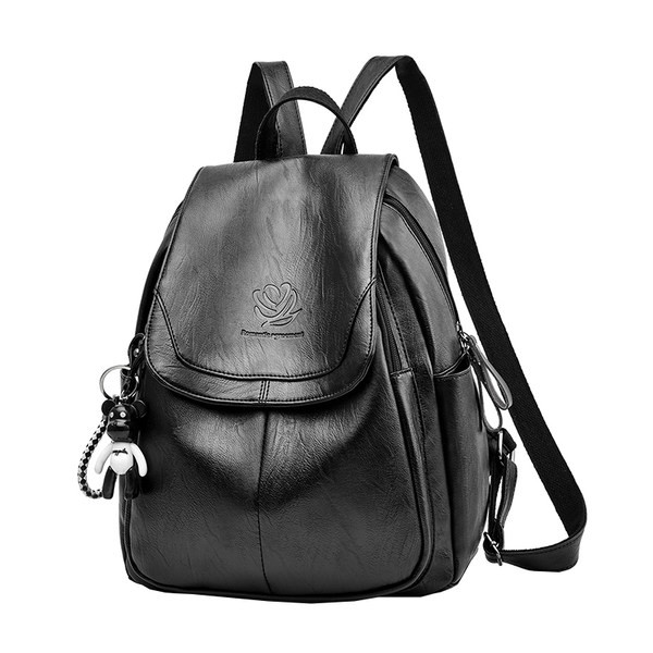 Γυναικείο δερμάτινο σακίδιο πλάτης - σε πολλά χρώματα